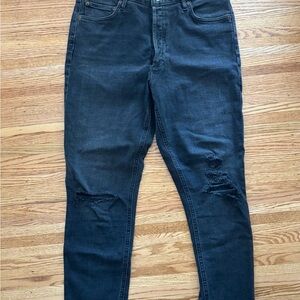 Agolde Women's Dark Gray High Rise Jeans